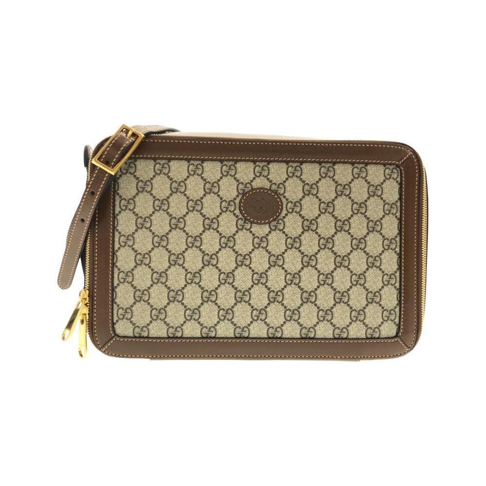 Gucci GG Supreme Azalea Box bag brown monogram canvas leather